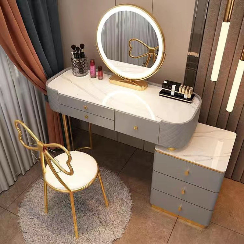 Modern Minimalist Bedroom Dresser Chair Set