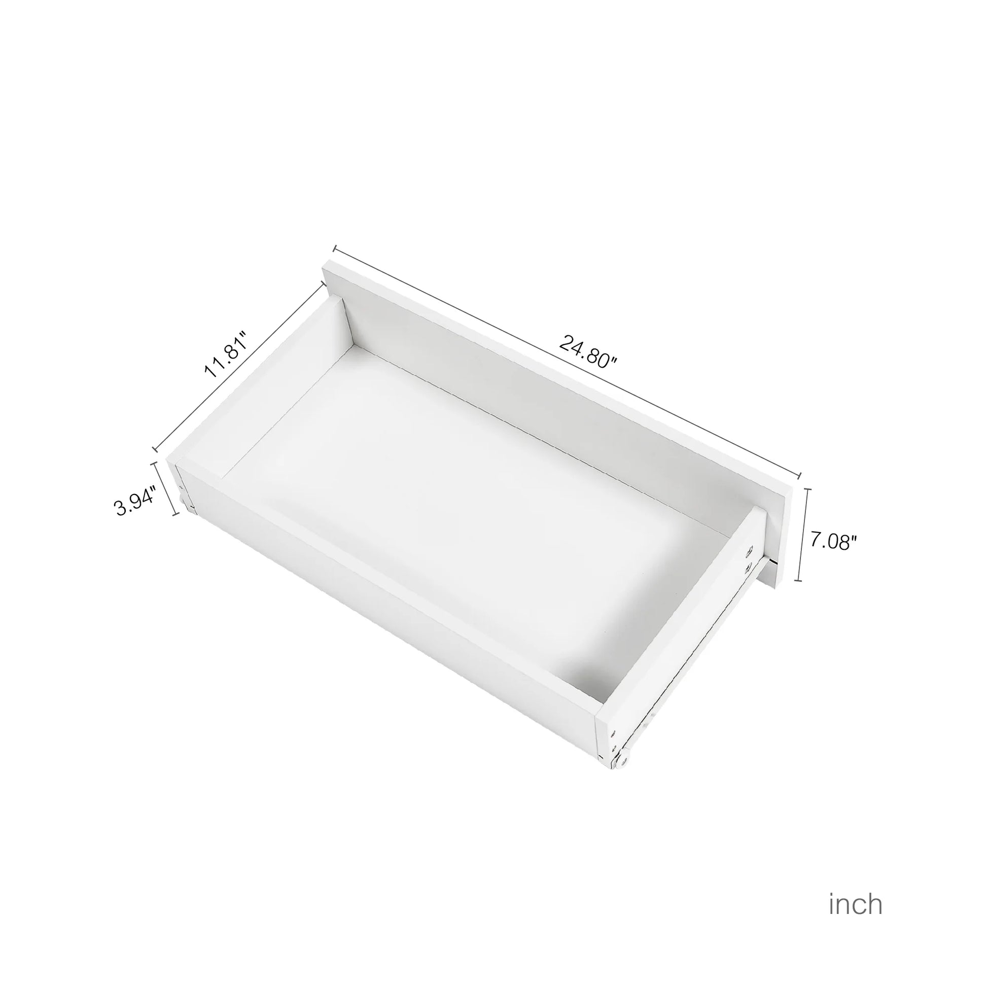 Modern Accent Chest of Drawers 6 Drawers Dresser for Bedroom Organizer with Led Light, White