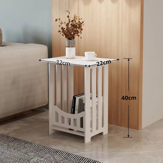 Multi-Layer Bedside Table Foldable Bookshelf Home Small Cabinet Storage Table Nightstand Bedside Furniture for Bedroom